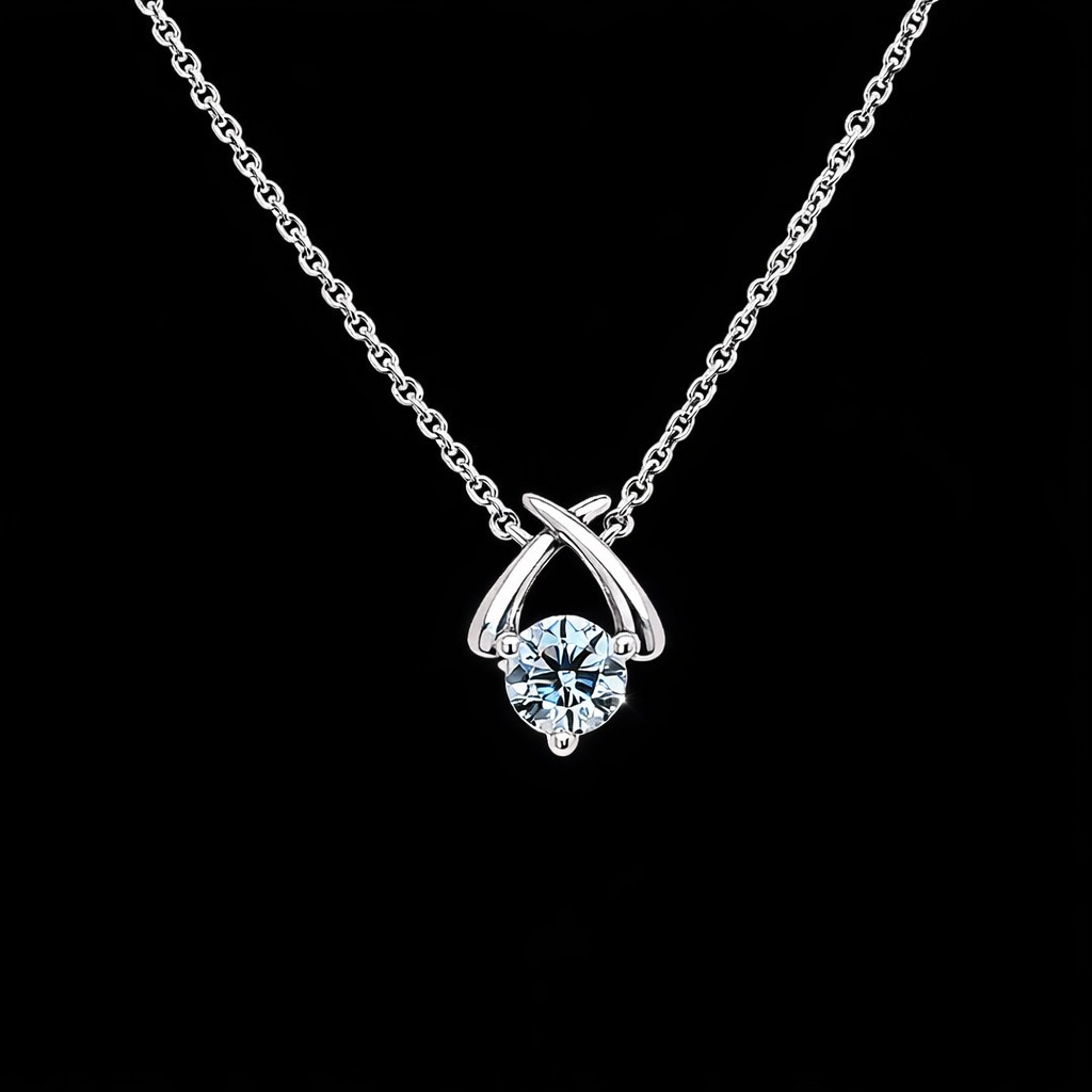FANCY PENDANT 14KW BLUE VS HPHT DIA 0.32CTS