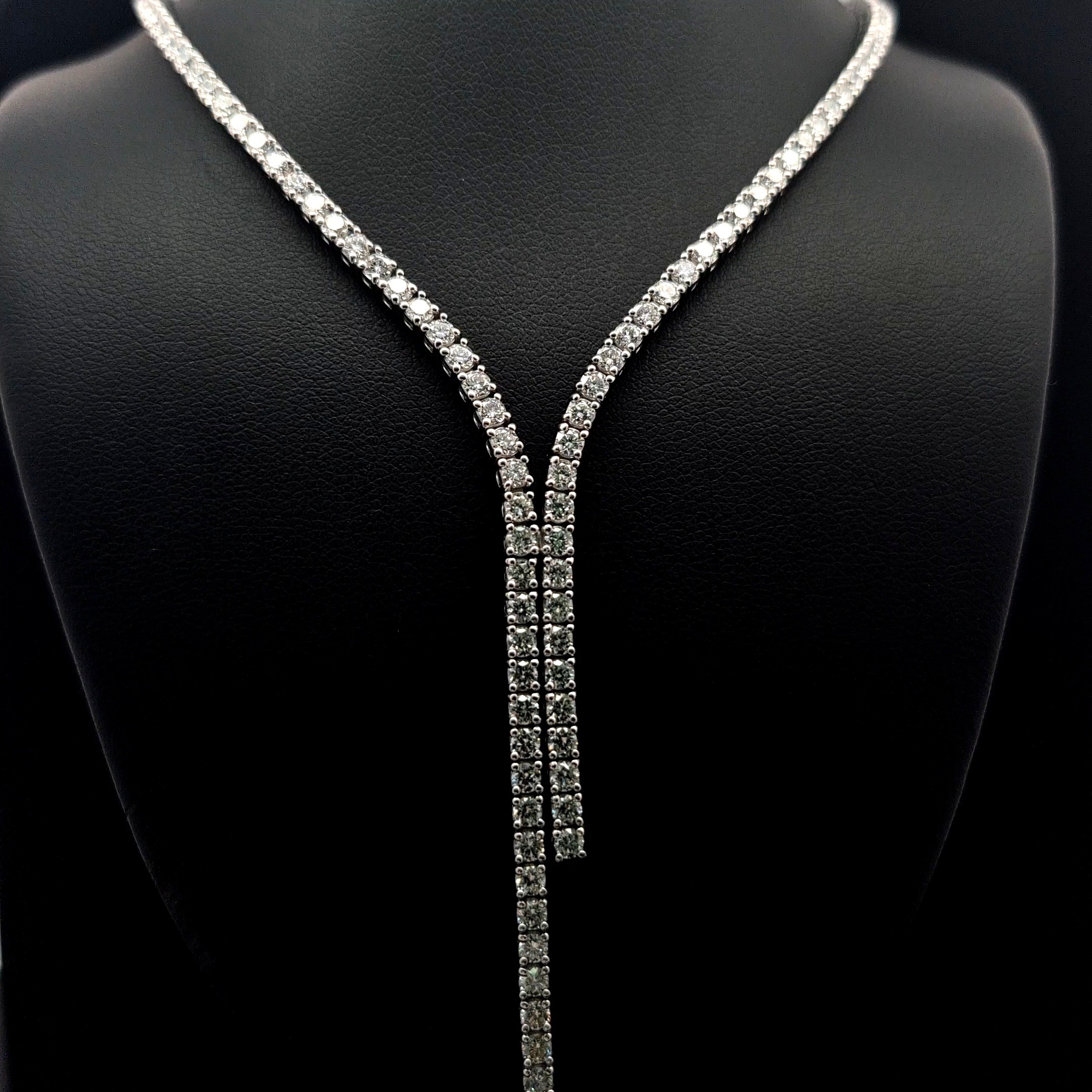 FANCY NECKLACE 14KW DEF VS2 HPHT DIA 6.60CTS