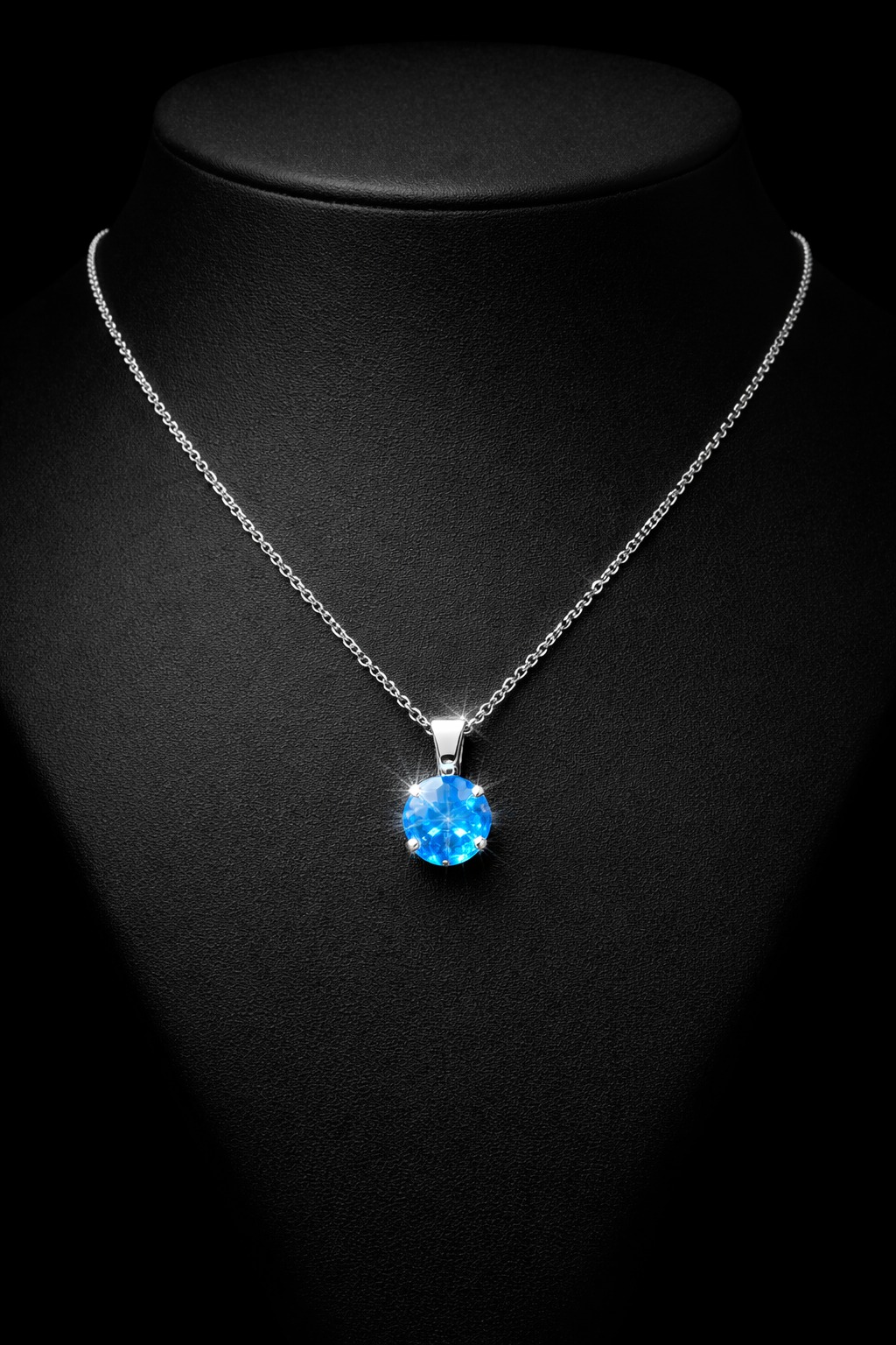 SOLITAIRE PENDANT 14KW BLUE VS CVD DIA 0.57CTS