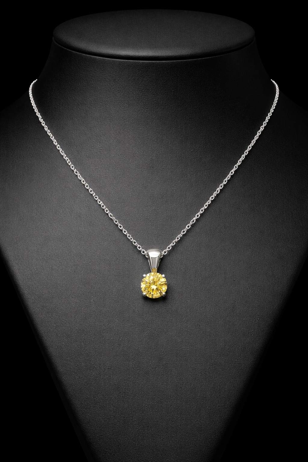 SOLITAIRE PENDANT 14KW YELLOW VS CVD DIA 0.37CTS