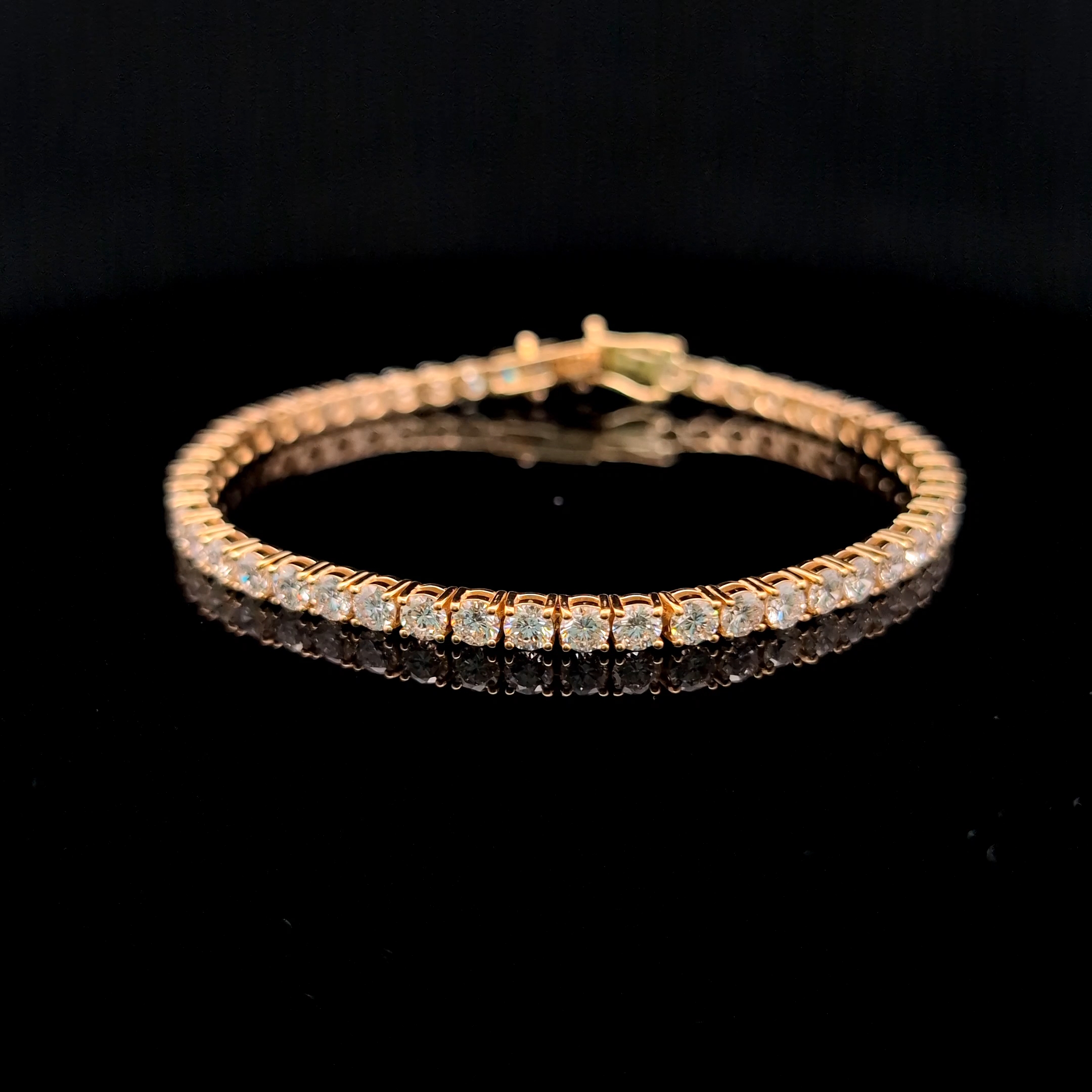 TENNIS BRACELETS 14KY EFG VS2 CVD DIA 8.25CTS
