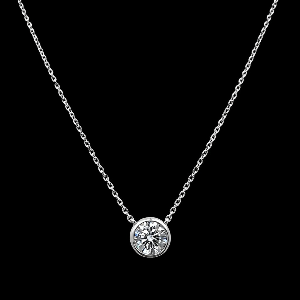 SOLITAIRE PENDANT 14KW EFG VS2 CVD DIA 1.51CTS