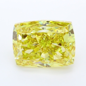 5.57 Carat Cushion Cut colored lab Diamond - VVS2 - yellow - IGI Certificate